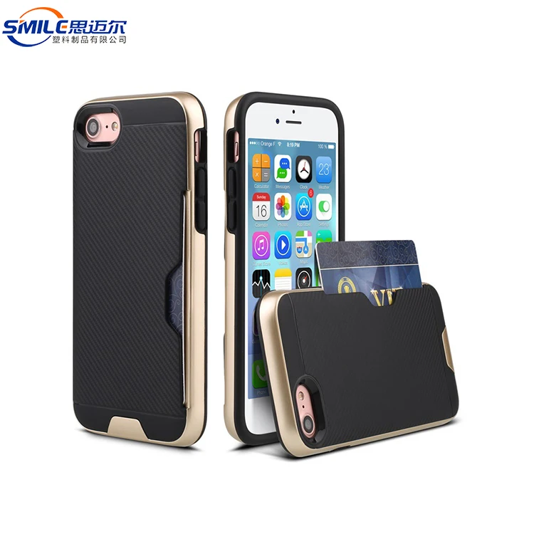 Phone case with card holder for iphone 7 ,for apple iphone 8 7 case credit card holder