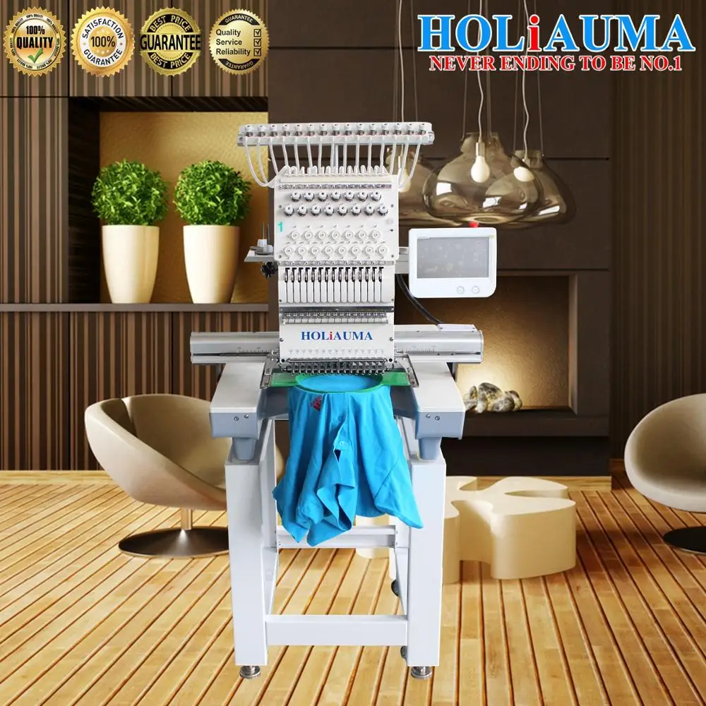 HO1501 single Head Commercial brother embroidery machine with 15 needles and 15 colors embroidery