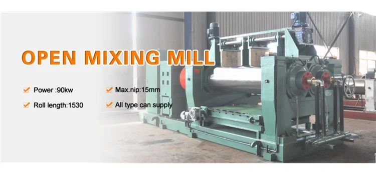 cast iron rubber sheet open roll mill/rubber refiner/rubber