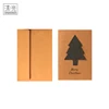 Chinese Factory OEM Holiday Decoration Christmas Tree Designs Handmade Kraft Greeting Cards