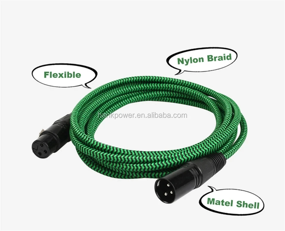 100% pure copper high end 3pin male to female DMX cable XLR cable - ANKUX.COM