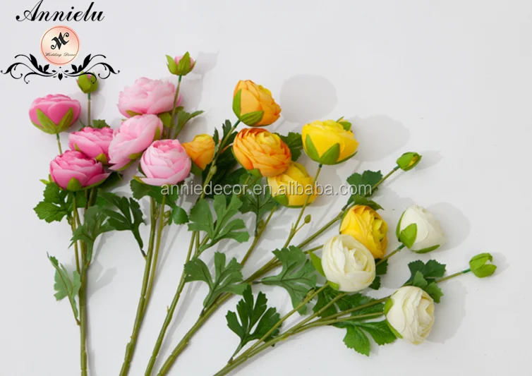 Blooming Yellow Rose, Wholesale Real Touch Silk Decorative Artificial Flower for Wedding and Home