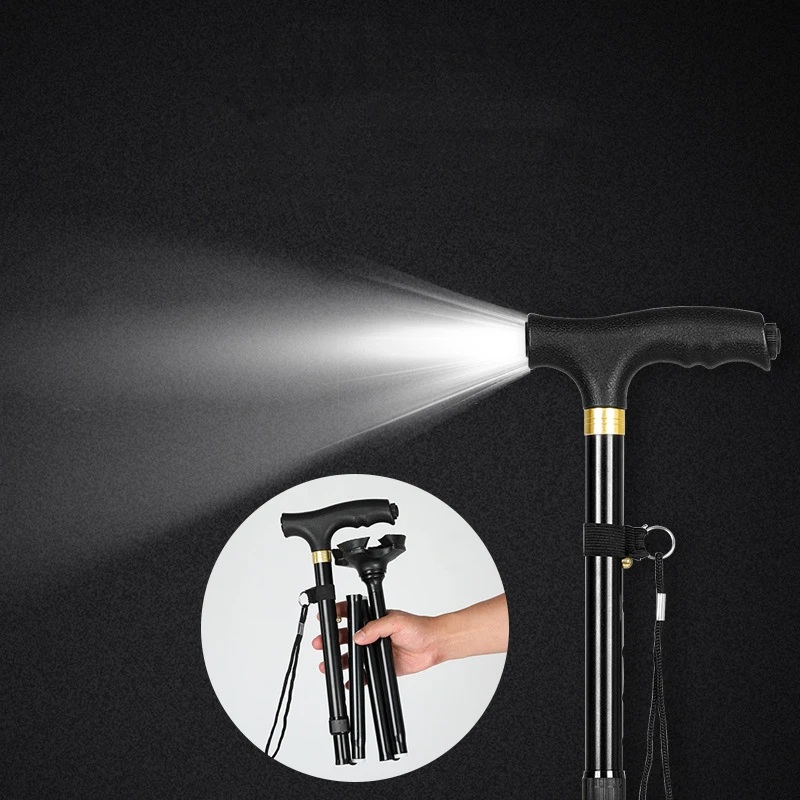 Nordic Walking Stick with Pivoting Quad Base, Folding Cane with Adjustable Led Light and Cushion Handle Trekking Pole
Nordic Walking Stick with Pivoting Quad Base, Folding Cane with Adjustable Led Light and Cushion Handle Trekking Pole