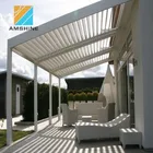 Wholesale garden decorations shutter waterproof motorized roof louvre