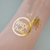 Contact us get $100 dollars OEM Foil Gold Bachelorette Drinking Team tattoo