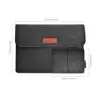 Wholesale OEM 13 15 inch dark gray custom felt laptop sleeve for Macbook