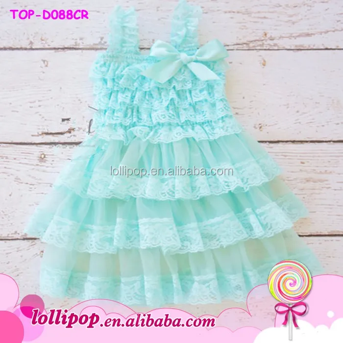 2018 vestido de partido del bebé niños Frocks diseños dama niñas mano bordado con gradas Ruffle Tulle vestido de novia