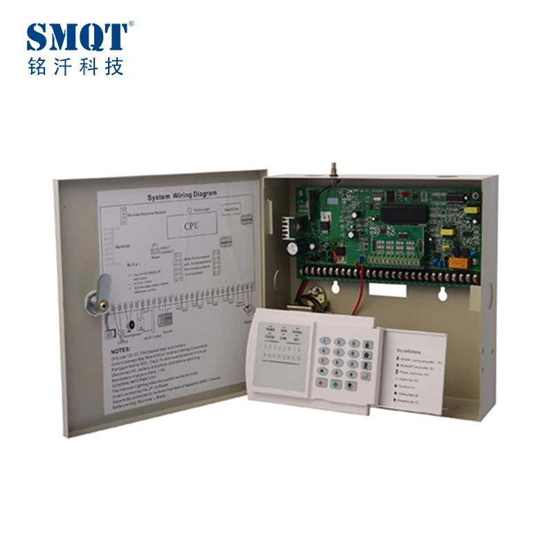 fire 16 zone wired alarm control panel cid protocol alarm system