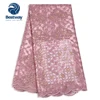 Bestway Lace Latest French Tulle Net Nigerian Sequin Lace Fabric