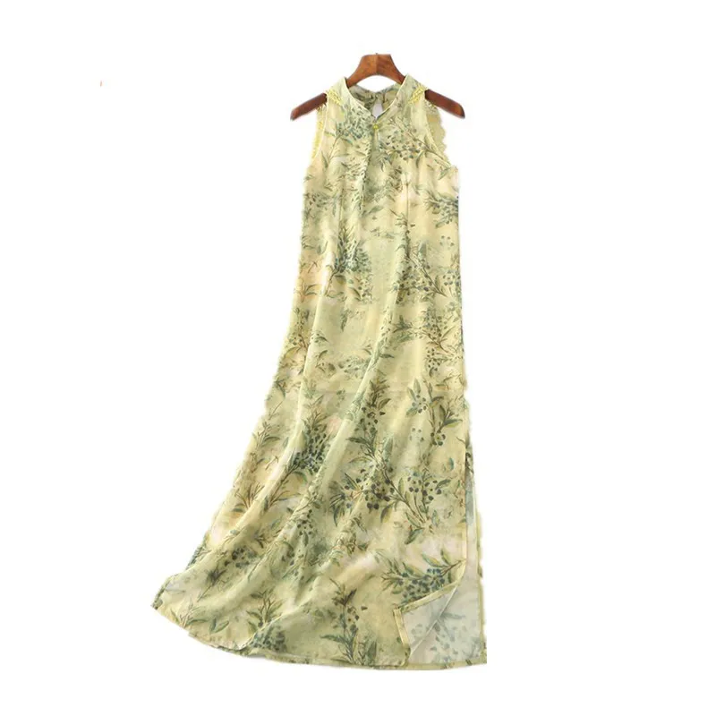 Luxury Design Printed Female Chinese Cheongsam Long Maxi Dress for Women Short Sleeve Dress, Custom color
Luxury Design Printed Female Chinese Cheongsam Long Maxi Dress for Women Short Sleeve Dress, Custom color