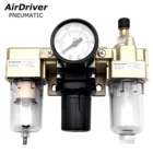 Units Pneumatic Air Filter Regulator Lubricator SMC Type FRL Pneumatic Air Source Treatment Units