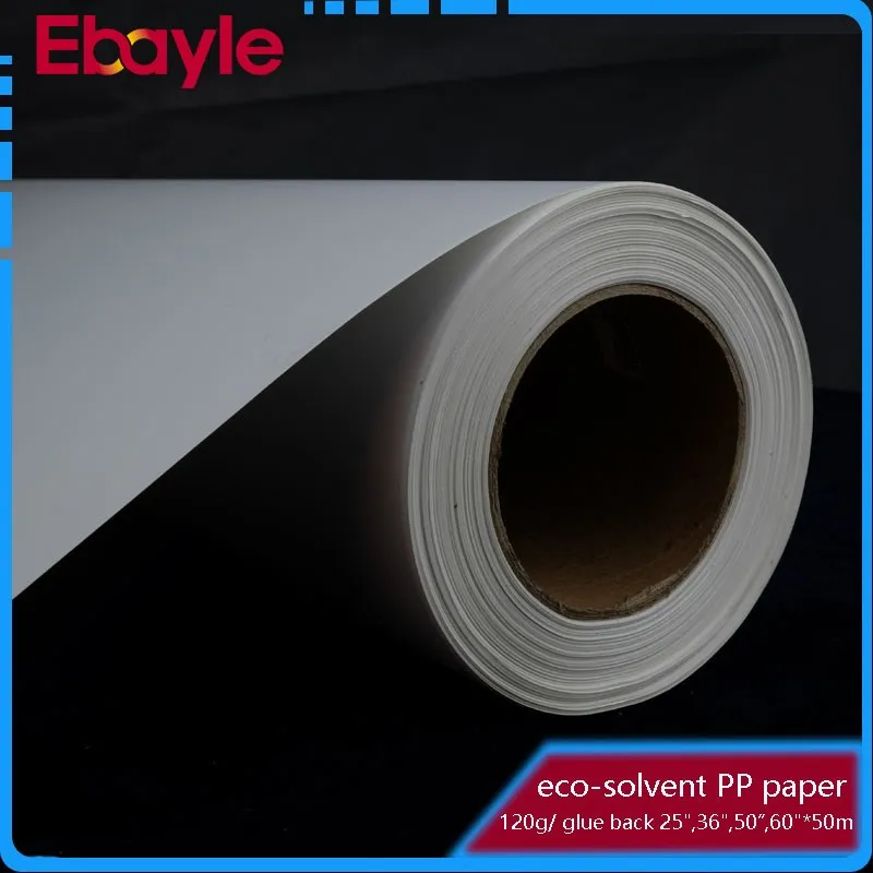 120g eco-solvent print adhesive glue back PP photo paper