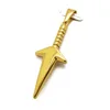 Olivia Popular Sale Punk Style Stainless Steel Cross Dagger Pendant Gold Sword Charm