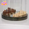 2017 New design children educational game wooden chess board W11A054