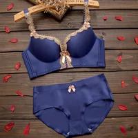 Women Sexy Embroidery Lace Lingerie Underwear and Push Up Half Cup Padded Bra and Briefs Set
Women Sexy Embroidery Lace Lingerie Underwear and Push Up Half Cup Padded Bra and Briefs Set