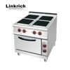 High Efficiency Fast Food catering equipment electric 4 hot plate cooker & oven