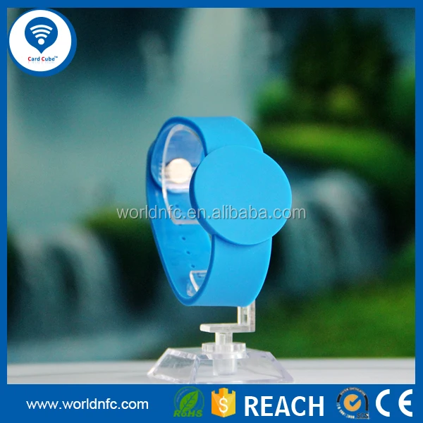 iso15693 long range i code 2 rfid silicone wristband