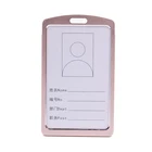 Oem Personalized Aluminium Alloy Working Name Id Badge Holder