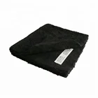 Black Edgeless Microfiber Car Cleaning Cloth 40*40