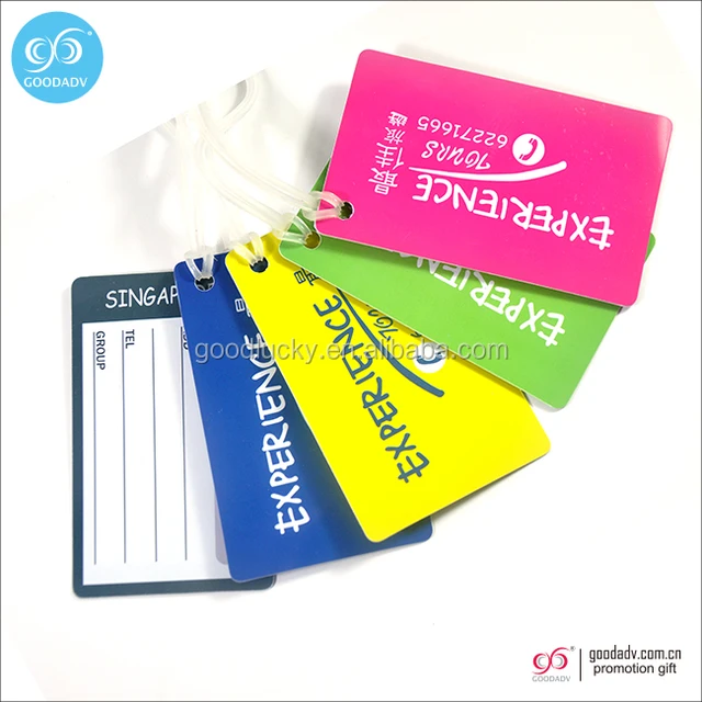 lovely promotional gift customized soft pvc luggage tag