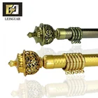 Stage Metal Luxury Rod Length 6M Double Decorative Roman Set Iron Curtain Pole