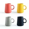 Matte glazed solid color stoneware coffee milk mug espresso tea creative ceramic cup with customized logo