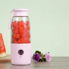 Fruit Fruit Mixer Grinder Steel Jar Portable Mini Bottle Hand Blender With Rechargeable USB Port