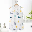 Hot selling cheap price organic cotton kids sleeping bag good quality 4-layer gauze baby animal sleeping bags