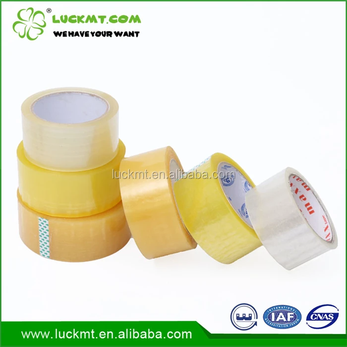 Alibaba Express China Waterproof BOPP Yellowish Packing Tapes