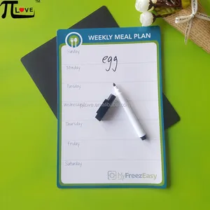 customize promotional gifts fridge magnet weekly meal plan board