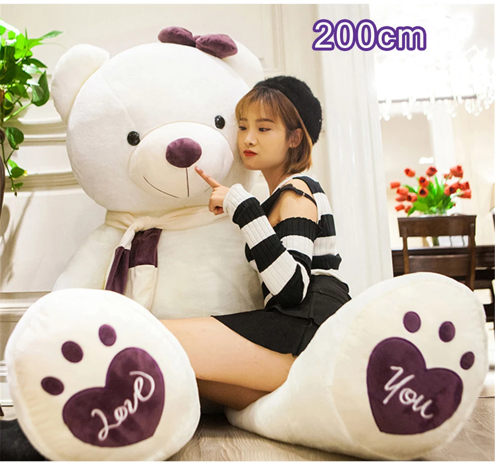 Fancytrader Huge Giant Love Teddy Bears Plush Toys Gifts for Girls Soft Big Stuffed Bears Doll Christmas New Year Valentine's Day Gifts 15