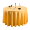 Factory selling cheap round table cloth table cover for hotel