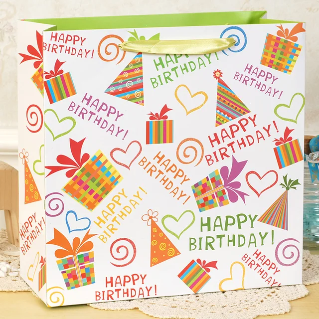 happy birthday paper bag