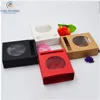Custom Black/White/Red Kraft paper gift box with round clear pvc window , packaging for watches/cosmetic/jewelry boxes