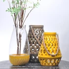 Household hand carved customized color memorial garden decoration ceramic lantern with logo