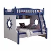 new wooden bunk bed kids bedroom furniture set for children