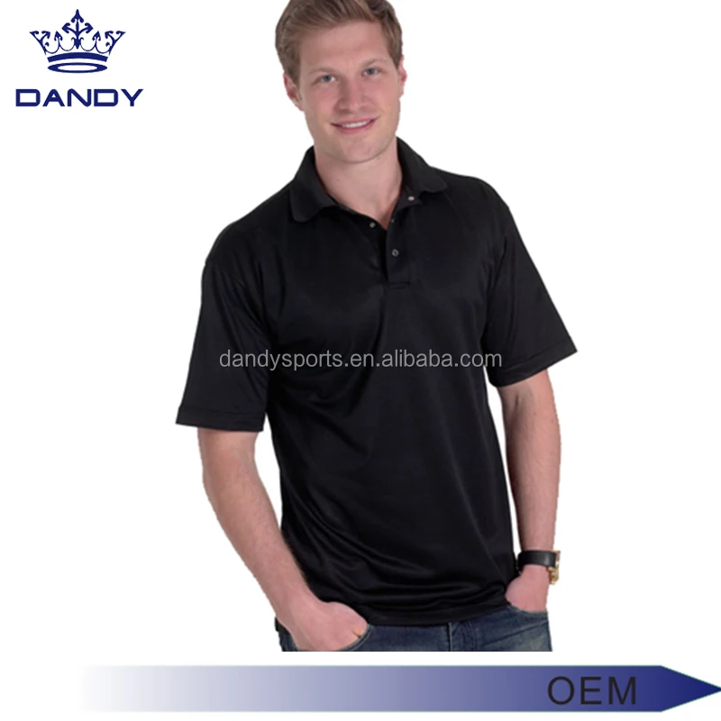 100 cotton black polo shirt