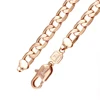 43665 Xuping simple stylish jewelry hip hop design rose gold color chain necklace