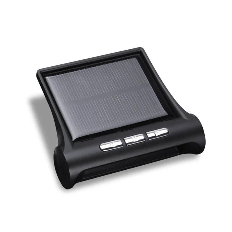 TPMS Solar Wireless Car Tire Pressure Indicator 4 External Sensor Energy Display LCD Screen Car Alarm System 1 (2) - 