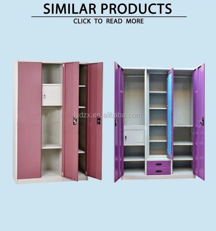 3 Door Metal Wardrobe High Quality Steel Almirah Bedroom Wardrobe Design With Book Shelf In Dubai Buy 3 Door Metal Wardrobe Godrej Almirah Steel