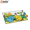 DIY Cartoon dinosaur pattern floor jigsaw puzzle coloring toy for kid