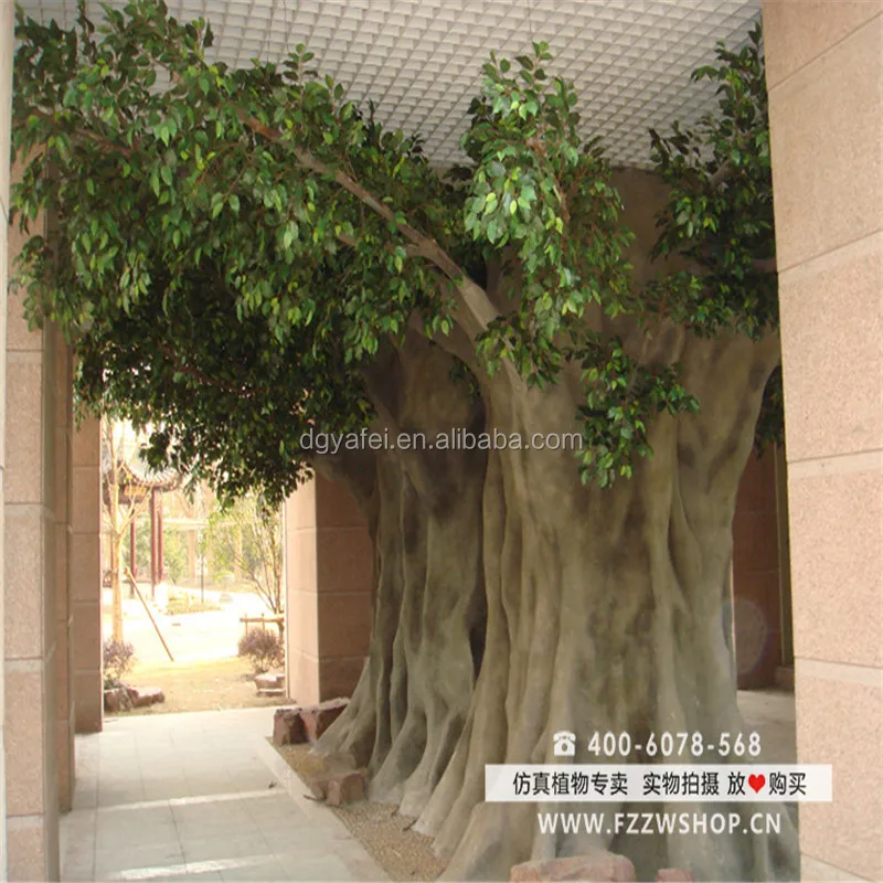 Big garden decoration artificial banyan tree giant ficus tree