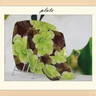 Flower Fashionable and Decorative Glass Plate for Fruits and Vegetables