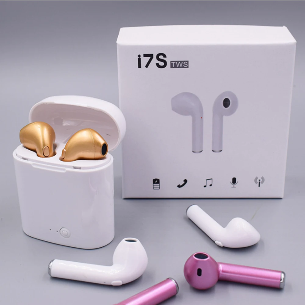 Best Quality Earphone TWS I7S True Wireless Stereo Earbuds Headphone Portable Stereo Music Headset With Charging Box - ANKUX.COM