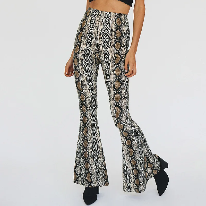 hot selling 2018 women sexy flared Wide Leg Pants bell-bottom trousers ladies snakeskin pants
hot selling 2018 women sexy flared Wide Leg Pants bell-bottom trousers ladies snakeskin pants