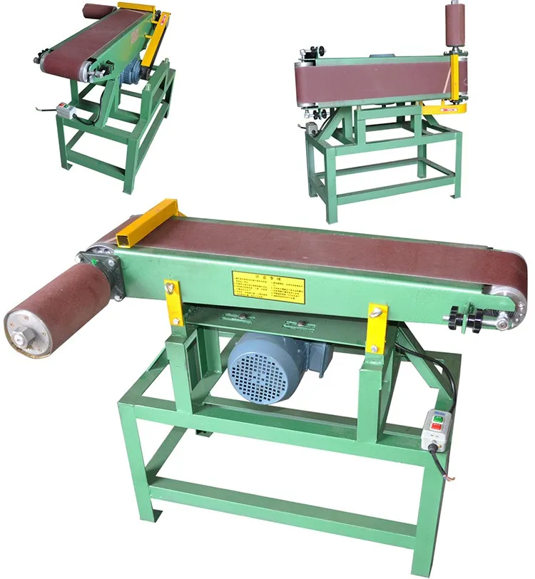 1524mm*180mm Abrasive Flat Belt Sanding Machine With Drum For Grinding