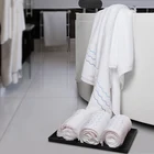 Custom high quality microfiber embroidered cotton hotel bath towel set