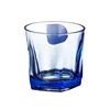 Exquisite Crystal 150ml 225ml Blue Water and Drinks Engraved Glass Cup for whiskey