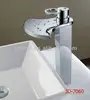 Single Handle Waterfall Modern Chrome Bathroom Vessel Sink Lavatory Basin Faucet / Mixer Tap