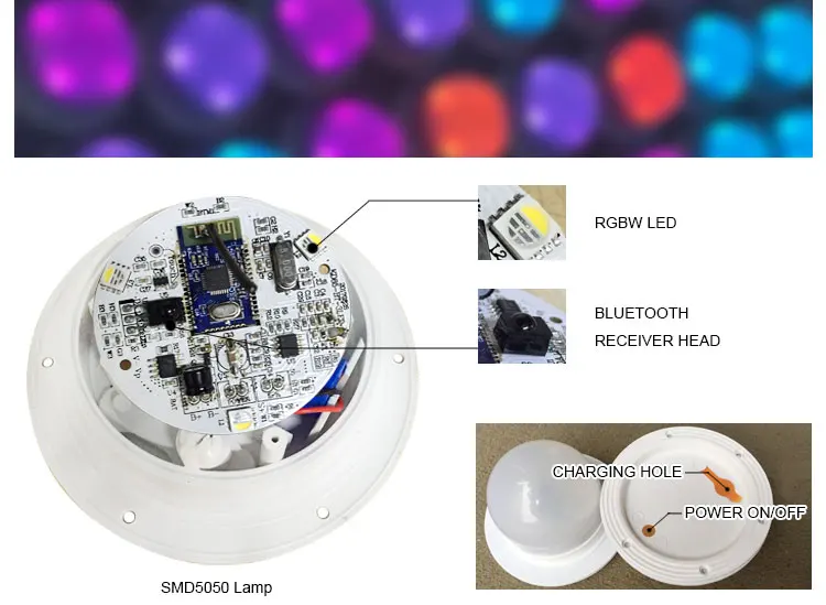 Hot Sale Led Light Bluetooth Speaker with Hand Portable with Remote - ANKUX.COM